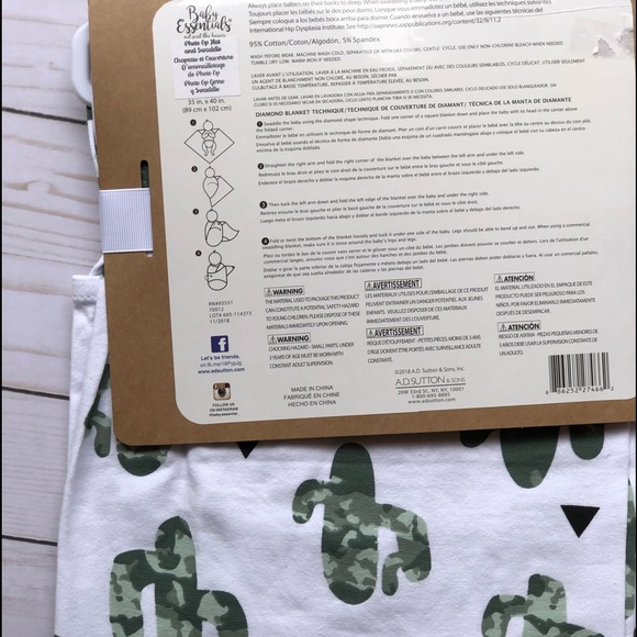 🌵Cactus baby photo Op hat & Swaddle🌵 - Picture 3 of 3